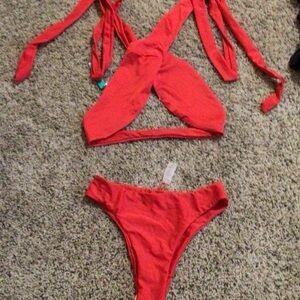 Red Bikini Set